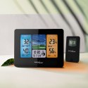 STACJA  POGODY BEZ PRZEWODOWA GREENBLUE, KOLOROWA, Z SYSTEMEM DCF, FAZY KSIĘŻYCA, GB526