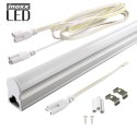 ŚWIETLÓWKA LED LINIOWA T5 120CM 18W CIE PŁA 3000K LAM PA NATYNKOWA ZINTEGROWANA Z O PRAWĄ