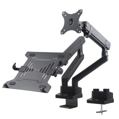 UCHWYT MACLEAN, BIURKOWY PODWÓJNY, DO MONITORA I LA PTO PA, VESA 75x75 100x100, 17"-32", 2x8KG, MC-813 UCHWYT MACLEAN, BIURKOWY PODWÓJNY, DO MONITORA I LA PTO PA, VESA 75x75 100x100, 17"-32", 2x8KG, MC-813