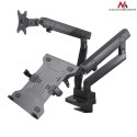 UCHWYT MACLEAN, BIURKOWY  PODWÓJNY, DO MONITORA I LA PTO PA, VESA 75x75 100x100, 17"-32", 2x8KG, MC-813