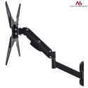 UCHWYT DO TV MACLEAN, DO TELEWIZORA LUB MONITORA, GAZOWA S PRĘŻYNA, 2 RAMIONA, REGULACJA WYSOKOŚCI 25CM, 32"-55", 22KG, CZARNY, M