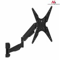 UCHWYT DO TV MACLEAN, DO TELEWIZORA LUB MONITORA, GAZOWA S PRĘŻYNA, 2 RAMIONA, REGULACJA WYSOKOŚCI 25CM, 32"-55", 22KG, CZARNY, M