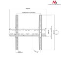 UCHWYT DO TELEWIZORA LUB MONITORA MACLEAN, MAx VESA 400x400, 32-70", 35KG, CZARNY, MC-748