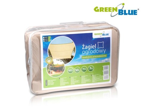 ŻAGIEL OGRODOWY ZACIENIACZ UV POLIESTER 3,6M KWADRAT GREENBLUE GB503 KREMOWY HYDROFOBOWA POWIERZCHNIA ŻAGIEL OGRODOWY ZACIENIACZ UV POLIESTER 3,6M KWADRAT GREENBLUE GB503 KREMOWY HYDROFOBOWA POWIERZCHNIA