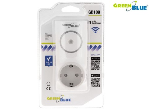 ZDALNY STEROWNIK WI-FI ANDROID IOS DO KLIMATYZACJI GREENBLUE GB109, MAx 3680W ZDALNY STEROWNIK WI-FI ANDROID IOS DO KLIMATYZACJI GREENBLUE GB109, MAx 3680W
