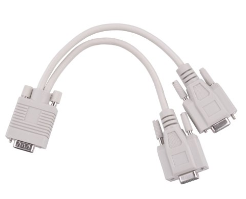 ADA PTER VGA (15 PIN MĘSKI) -2x (15 PIN ŻEŃSKI)