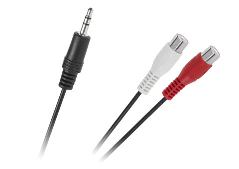 KABEL JACK 3.5 WTYK-2 GNIAZDA RCA 25CM KABEL JACK 3.5 WTYK-2 GNIAZDA RCA 25CM