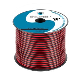 KABEL GŁOŚNIKOWY CCA 0.35MM CZARNO-CZERWONY