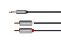 KABEL JACK 3.5 WTYK STEREO - 2RCA 3M KRUGER&MATZ BASIC