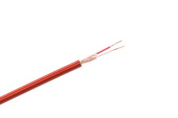 KABEL MIKROFONOWY STEREO 6MM CZERWONY
