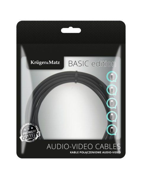 KABEL O PTYCZNY 2M KRUGER&MATZ BASIC KABEL O PTYCZNY 2M KRUGER&MATZ BASIC
