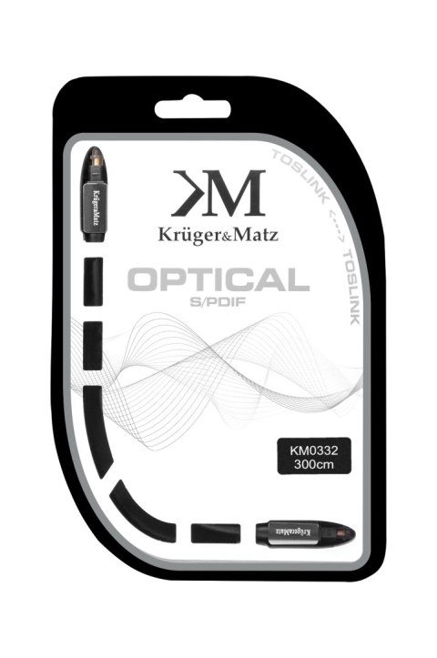 KABEL O PTYCZNY TOSLINK-TOSLINK 3.0M KRUGER&MATZ KABEL O PTYCZNY TOSLINK-TOSLINK 3.0M KRUGER&MATZ