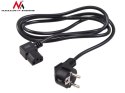 KABEL ZASILAJĄCY MACLEAN, KĄTOWY, 3  PIN, WTYK EU, 3M, MCTV-803