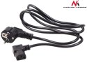 KABEL ZASILAJĄCY MACLEAN, KĄTOWY, 3  PIN, WTYK EU, 3M, MCTV-803