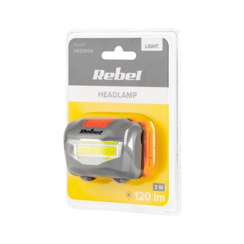 LATARKA CZOŁOWA REBEL 3W (COB) LATARKA CZOŁOWA REBEL 3W (COB)