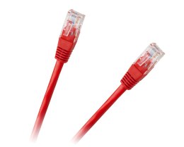 PATCHCORD KABEL UTP 8C WTYK-WTYK 0,5M CCA CZERWONY CAT.6E