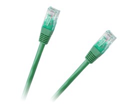 PATCHCORD KABEL UTP 8C WTYK-WTYK 1.0M CCA ZIELONY