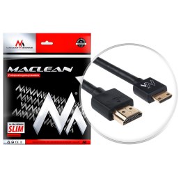 PRZEWÓD MACLEAN, HDMI-MINIHDMI, ULTRA SLIM, V1.4, A-C, 2M, MCTV-712