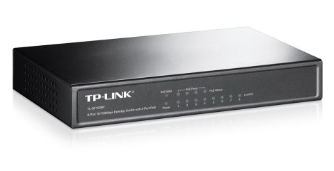 TP-LINK TL-SF1008P SWITCH POE 8 PORTÓW 10/100MB PS (4xPOE) TP-LINK TL-SF1008P SWITCH POE 8 PORTÓW 10/100MB PS (4xPOE)