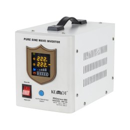 ZASILACZ AWARYJNY KEMOT PROSINUS-800  PRZETWORNICA Z CZYSTYM  PRZEBIEGIEM SINUSOIDALNYM I FUNKCJĄ ŁADOWANIA 12V 230V 800VA/500W