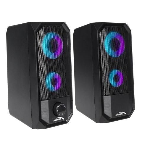 GŁOŚNIKI KOM PUTEROWE BLUETOOTH 4.2, 3.5MM MINI JACK, USB 5V AUDIOCORE AC845 CZARNE MOC 10W - STEROWANIE DOTYKOWE GŁOŚNIKI KOM PUTEROWE BLUETOOTH 4.2, 3.5MM MINI JACK, USB 5V AUDIOCORE AC845 CZARNE MOC 10W - STEROWANIE DOTYKOWE