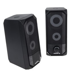 GŁOŚNIKI KOM PUTEROWE BLUETOOTH 4.2, 3.5MM MINI JACK, USB 5V AUDIOCORE AC845 CZARNE MOC 10W - STEROWANIE DOTYKOWE