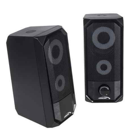 GŁOŚNIKI KOM PUTEROWE BLUETOOTH 4.2, 3.5MM MINI JACK, USB 5V AUDIOCORE AC845 CZARNE MOC 10W - STEROWANIE DOTYKOWE GŁOŚNIKI KOM PUTEROWE BLUETOOTH 4.2, 3.5MM MINI JACK, USB 5V AUDIOCORE AC845 CZARNE MOC 10W - STEROWANIE DOTYKOWE