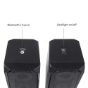 GŁOŚNIKI KOM PUTEROWE BLUETOOTH 4.2, 3.5MM MINI JACK, USB 5V AUDIOCORE AC845 CZARNE MOC 10W - STEROWANIE DOTYKOWE
