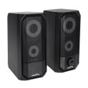 GŁOŚNIKI KOM PUTEROWE BLUETOOTH 4.2, 3.5MM MINI JACK, USB 5V AUDIOCORE AC845 CZARNE MOC 10W - STEROWANIE DOTYKOWE
