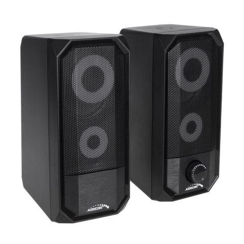 GŁOŚNIKI KOM PUTEROWE BLUETOOTH 4.2, 3.5MM MINI JACK, USB 5V AUDIOCORE AC845 CZARNE MOC 10W - STEROWANIE DOTYKOWE GŁOŚNIKI KOM PUTEROWE BLUETOOTH 4.2, 3.5MM MINI JACK, USB 5V AUDIOCORE AC845 CZARNE MOC 10W - STEROWANIE DOTYKOWE