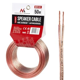 KABEL MACLEAN, GŁOŚNIKOWY, TRANS PARENT PVC, 2*1.5MM2 / 48*0.20CCA 3,5*7,0MM, 50M, MCTV-511