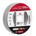 KABEL KONCENTRYCZNY MACLEAN, PRZEWÓD ANTENOWY SATELITARNY, RG61.02CU+4.8FPE+CU/P+32*0.12CU+6.8PVC, 100M, MCTV-472