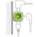 MAGICCUBE  POCZWÓRNE GNIAZDKO  PRĄDOWE GREENBLUE, 2 WEJŚCIA USB, 1,4M, GB118