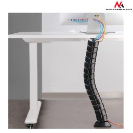 ORGANIZATOR KABLI/MASKOWNICA DO BIURKA MACLEAN, 75CM, CZARNA, MC-768 B