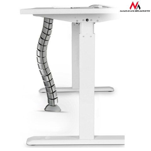 ORGANIZATOR KABLI/MASKOWNICA DO BIURKA MACLEAN, 75CM, SREBRNA, MC-768 S ORGANIZATOR KABLI/MASKOWNICA DO BIURKA MACLEAN, 75CM, SREBRNA, MC-768 S