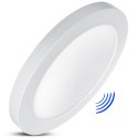 PANEL  PLAFON LED 7IN1  PODTYNKOWY NATYNKOWY ULTRA SLIM 30W 3 KOLORY (WW, NW, CW) LED4U LD142 MIKROFALA WBUDOWANY ZASILACZ