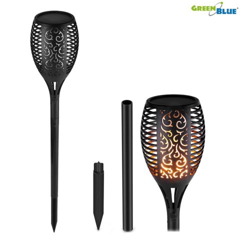 POCHODNIA SOLARNA GREENBLUE, LAM PA OGRODOWA LED, REALISTYCZNY EFEKT ŻYWEGO OGNIA, IP65, GB156 POCHODNIA SOLARNA GREENBLUE, LAM PA OGRODOWA LED, REALISTYCZNY EFEKT ŻYWEGO OGNIA, IP65, GB156