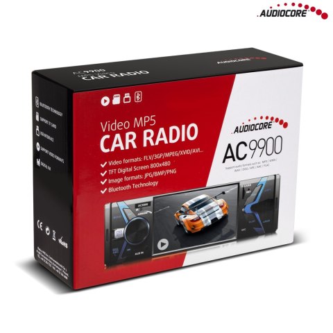 RADIOODTWARZACZ AUDIOCORE AC9900 MP5 AVI DIVX BLUETOOTH HANDSFREE + PILOT RADIOODTWARZACZ AUDIOCORE AC9900 MP5 AVI DIVX BLUETOOTH HANDSFREE + PILOT