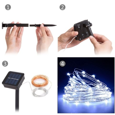 SOLARNA LAM PA OGRODOWA GREENBLUE OZDOBNA 100 LED 10M 600MAH GB164 SOLARNA LAM PA OGRODOWA GREENBLUE OZDOBNA 100 LED 10M 600MAH GB164