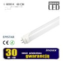 ŚWIETLÓWKA LED 60CM 9W T8 6000K G13 JEDNOSTRONNA ZIMNA