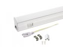 ŚWIETLÓWKA LED LINIOWA T5 60CM 8W ON/OFF ZIMNA 6000K LAM PA NATYNKOWA ZINTEGROWANA Z O PRAWĄ