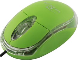TM102G TITANUM MYSZ  PRZEWOD. 3D O PT. USB RA PTOR ZIELONA