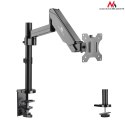 UCHWYT DO MONITORA MACLEAN,  PODWÓJNE RAMIĘ, ZE S PRĘŻYNĄ GAZOWĄ, 17"-32", 8 KG, MC-775
