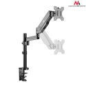 UCHWYT DO MONITORA MACLEAN,  PODWÓJNE RAMIĘ, ZE S PRĘŻYNĄ GAZOWĄ, 17"-32", 8 KG, MC-775