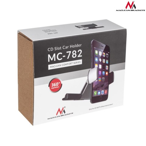 UCHWYT TELEFONU DO MONTOWANIA W SLOCIE CD MACLEAN, COMFORT SERIES, ALUMINIUM + ABS, MC-782 UCHWYT TELEFONU DO MONTOWANIA W SLOCIE CD MACLEAN, COMFORT SERIES, ALUMINIUM + ABS, MC-782