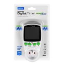WŁĄCZNIK CZASOWY - TIMER CYFROWY GREENBLUE, 16  PROGRAMÓW, MAx 240  PROGRAMÓW, GB105