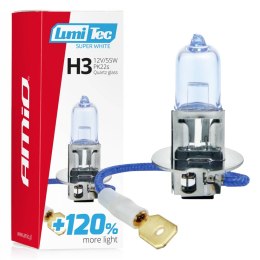 ŻARÓWKA HALOGENOWA H3 12V 55W LUMITEC SU PER WHITE +120% AMIO-02136