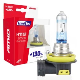 ŻARÓWKI HALOGENOWE H11 12V 55W LUMITEC LIMITED +130% DUO AMIO-02105