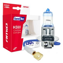 ŻARÓWKI HALOGENOWE H3 12V 55W LUMITEC LIMITED +130% DUO AMIO-02102
