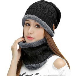 BQ52D K PL UNISEx CZA PKA I SZALIK BLACK